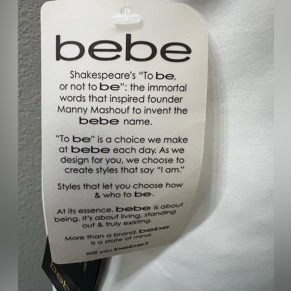 Bebe Mini White Halter Dress with Gold Jeweled Collar Lowback - Picture 6 of 14